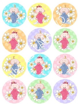 Papel de azucar bebes 