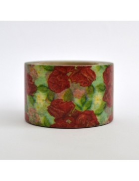 Flor granate y verde