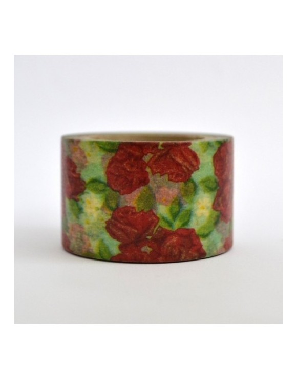 Flor granate y verde