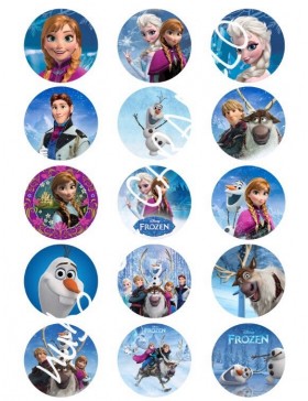Papel de azucar FROZEN 1