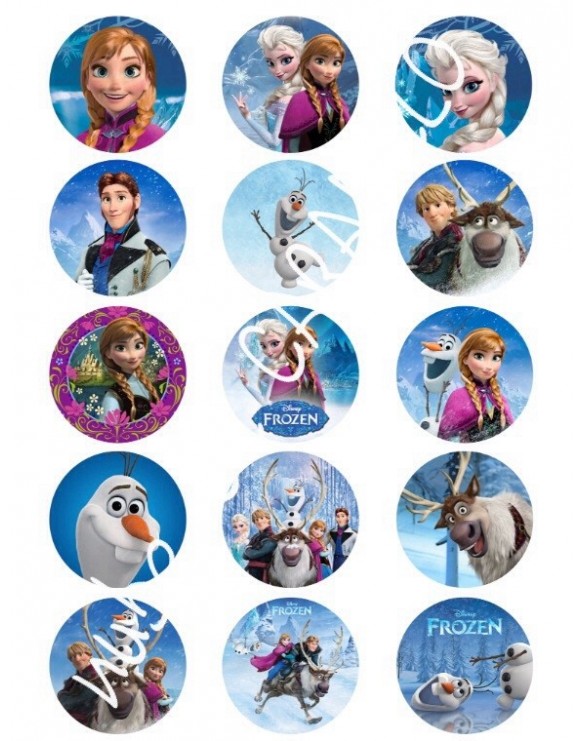 Papel de azucar FROZEN 1