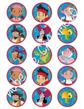 Papel de azucar Jake y los piratas 2