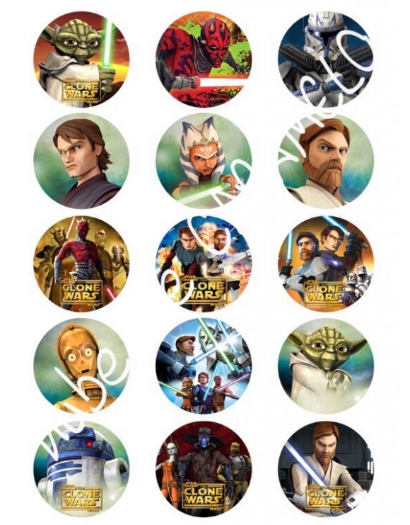 Papel de azúcar Star Wars 1