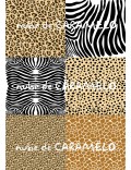 Papel de azúcar mix animal print
