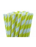 Pajitas de papel amarilla (25)