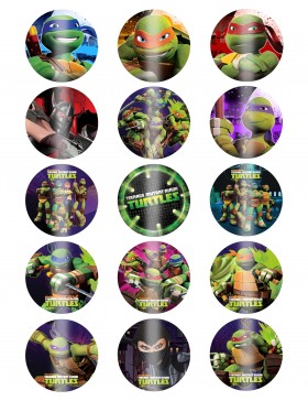 Papel de azucar tortugas 1