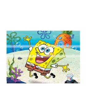 Papel de azucar Bob Esponja tarta