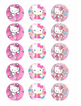 Papel de azucar Kitty galletas variadas