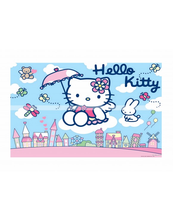 Papel de azúcar Kitty tarta 3