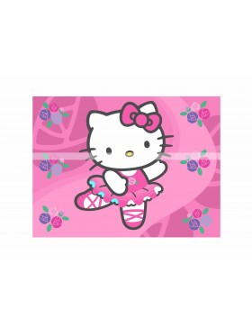 Papel de azúcar Kitty tarta 4