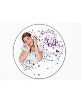 Papel de azucar Violetta personalizado