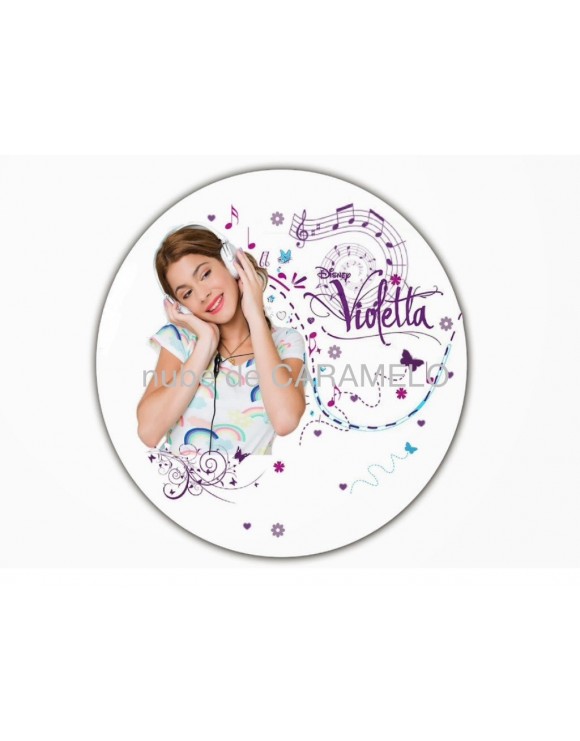 Papel de azucar Violetta personalizado