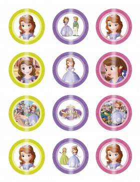 Papel de azucar princesa Sofia