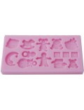 Molde silicona motivos de bebé