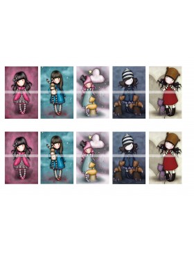 Papel de azucar Gorjuss rectangular