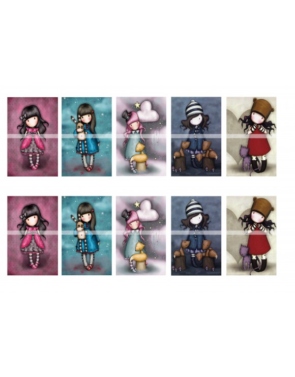 Papel de azucar Gorjuss rectangular