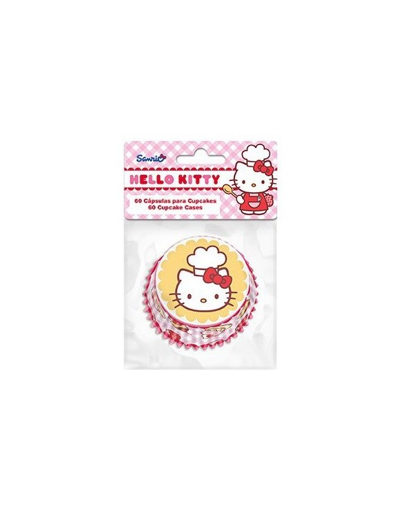 Cápsulas cupcakes Hello Kitty (60)