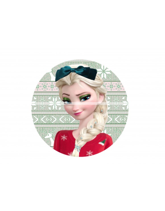 Papel de azucar tarta Frozen Navidad 2