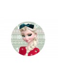 Papel de azucar tarta Frozen Navidad 2