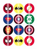 Papel de azucar galletas logos superheroes Marvel