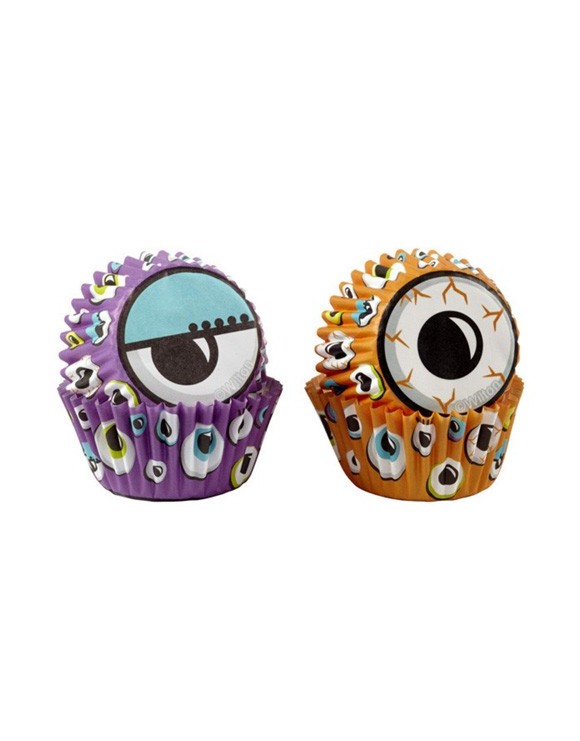  Mini Capsulas Ojos " Halloween" Wilton 100 Unidades