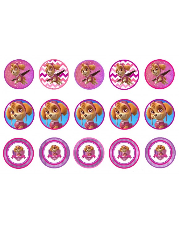 Papel de azúcar patrulla Canina Skye 3 