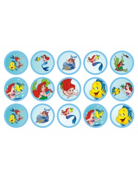 Papel de azúcar Sirenita Ariel 2