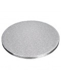 Cake drum redondo 15 cm plata