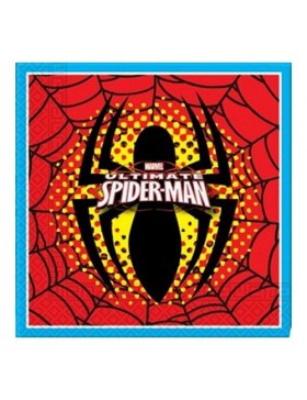 Servilletas De Papel Doble Capa Spiderman ( 33 X 33 Cm. ) Pack 20