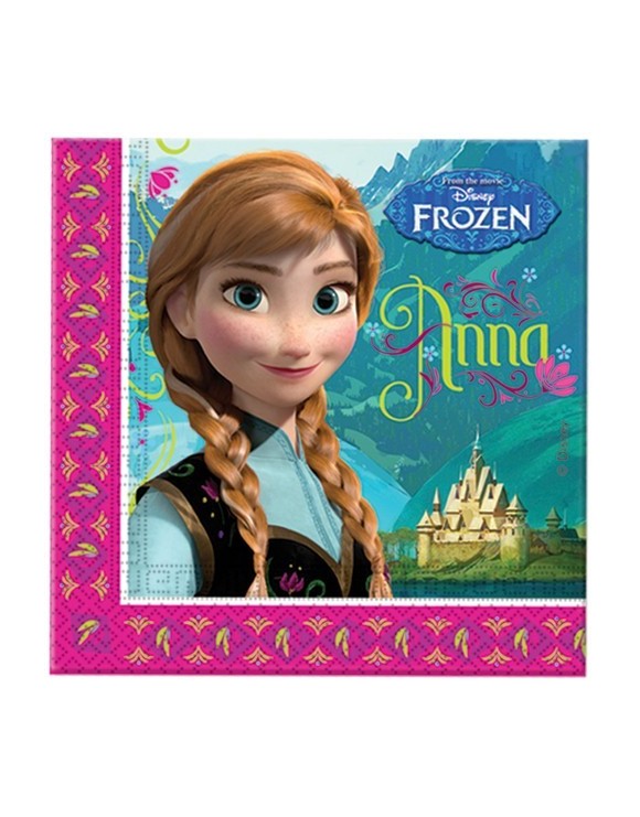 Servilletas De Papel Doble Capa Frozen ( 33 X 33 Cm. )Pack 20.