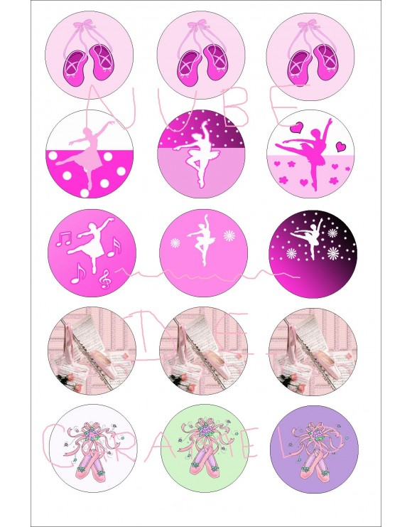 Papel de azúcar Bailarina