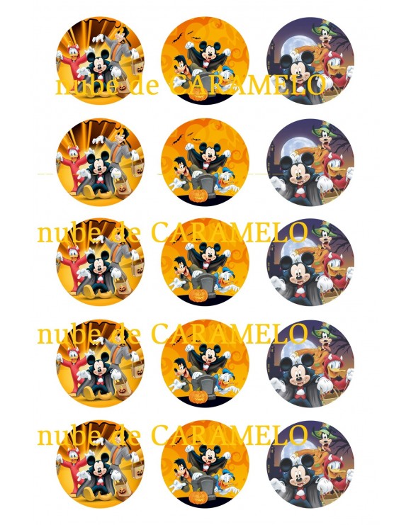 Papel Mickey Halloween