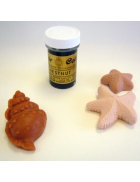 Colorante Sugarflair Chestnut 25 Gramos en pasta