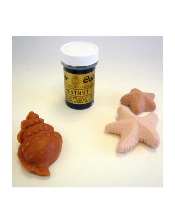 Colorante Sugarflair Chestnut 25 Gramos en pasta