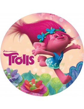 Papel tarta Trolls 3