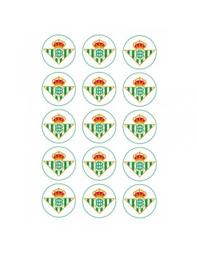 Papel de azúcar escudo Betis