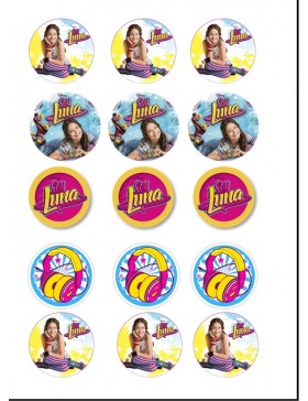 Papel Soy Luna galletas 5 cm