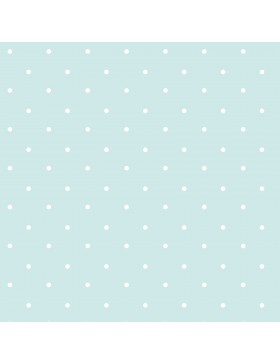 Papel de azúcar topos blancos y mint