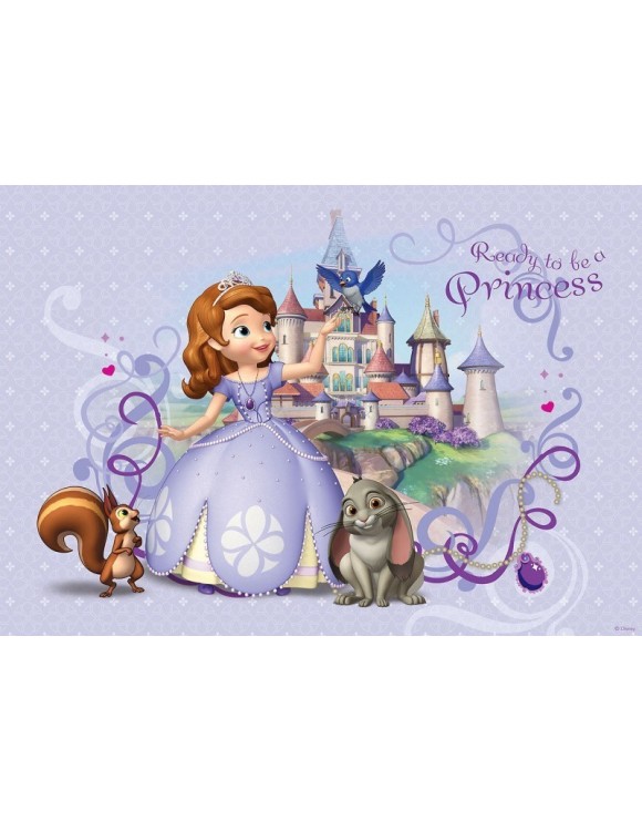 Papel tarta princesa Sofia rectangular 1