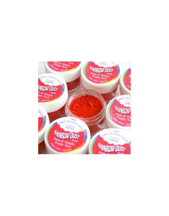 Colorante en polvo rojo amapola