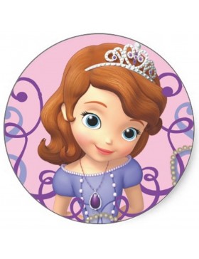 Papelr princesa Sofia tarta 2 19 cm