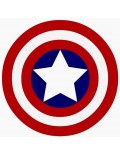 Papel tarta escudo Capitán América 20 cm