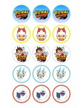 Papel Yokai Watch galletas 5 cm