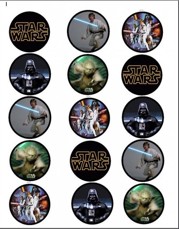 Papel de azúcar Star Wars 3