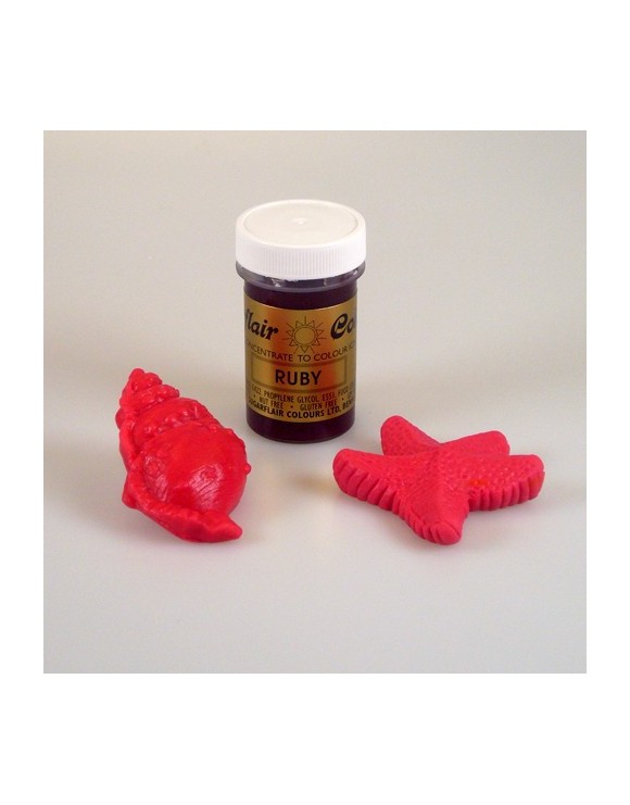 Colorante Sugarflair en pasta rojo ruby
