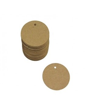Etiquetas redondas craft 5 cm (set 10 unds)