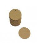 Etiquetas redondas craft 5 cm (set 10 unds)