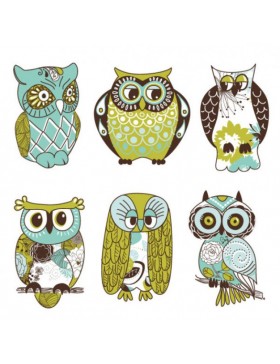 Búhos papel de azúcar