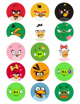 Angry birds papel de azúcar