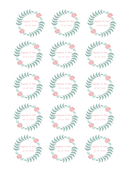 Papel de azúcar bodas 4